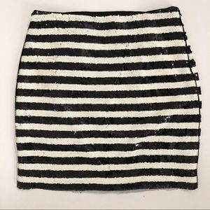 White House Black Market Sequin Skirt 6 Mini